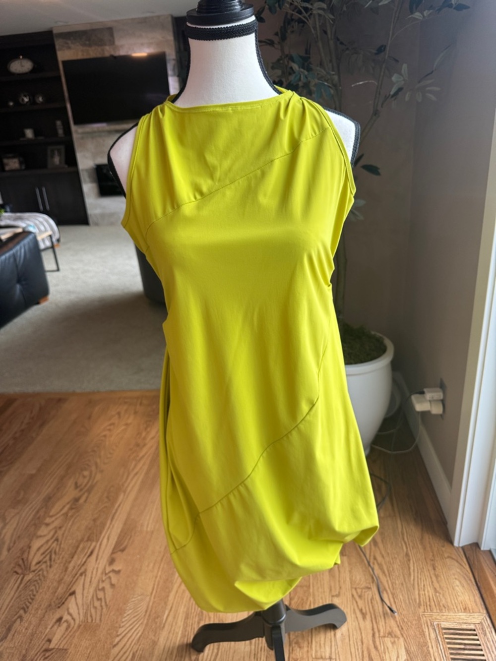 Sleeveless Dress in Lime Green